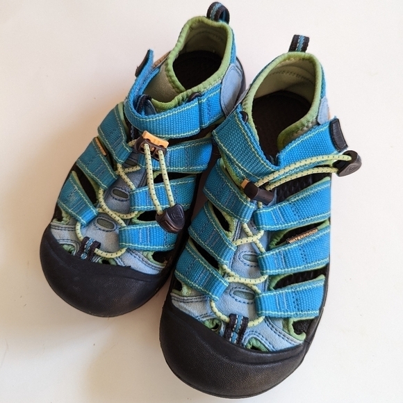 Keen Big Kids Sandals Blue Green Unisex Boys Girls 2 - Picture 1 of 10
